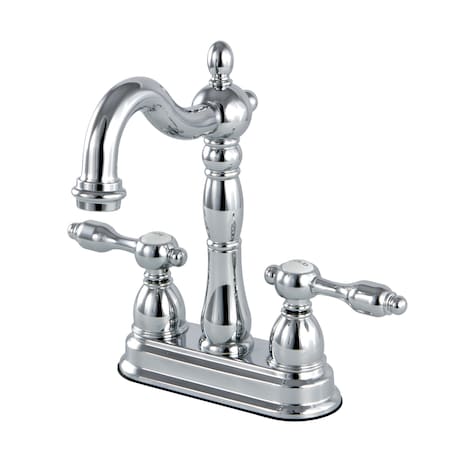 Kingston Brass 4" Centerset Bar Faucet, Polished Chrome KB1491TAL